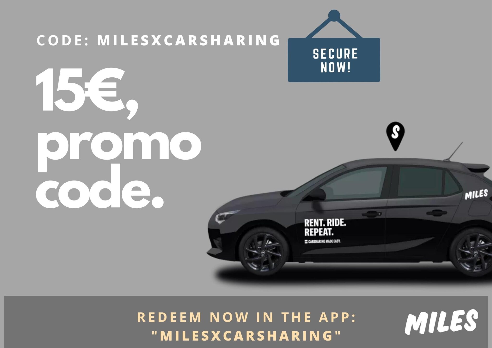 MILES Mobility ab sofort auch über Sixt Share App buchbar Carsharing